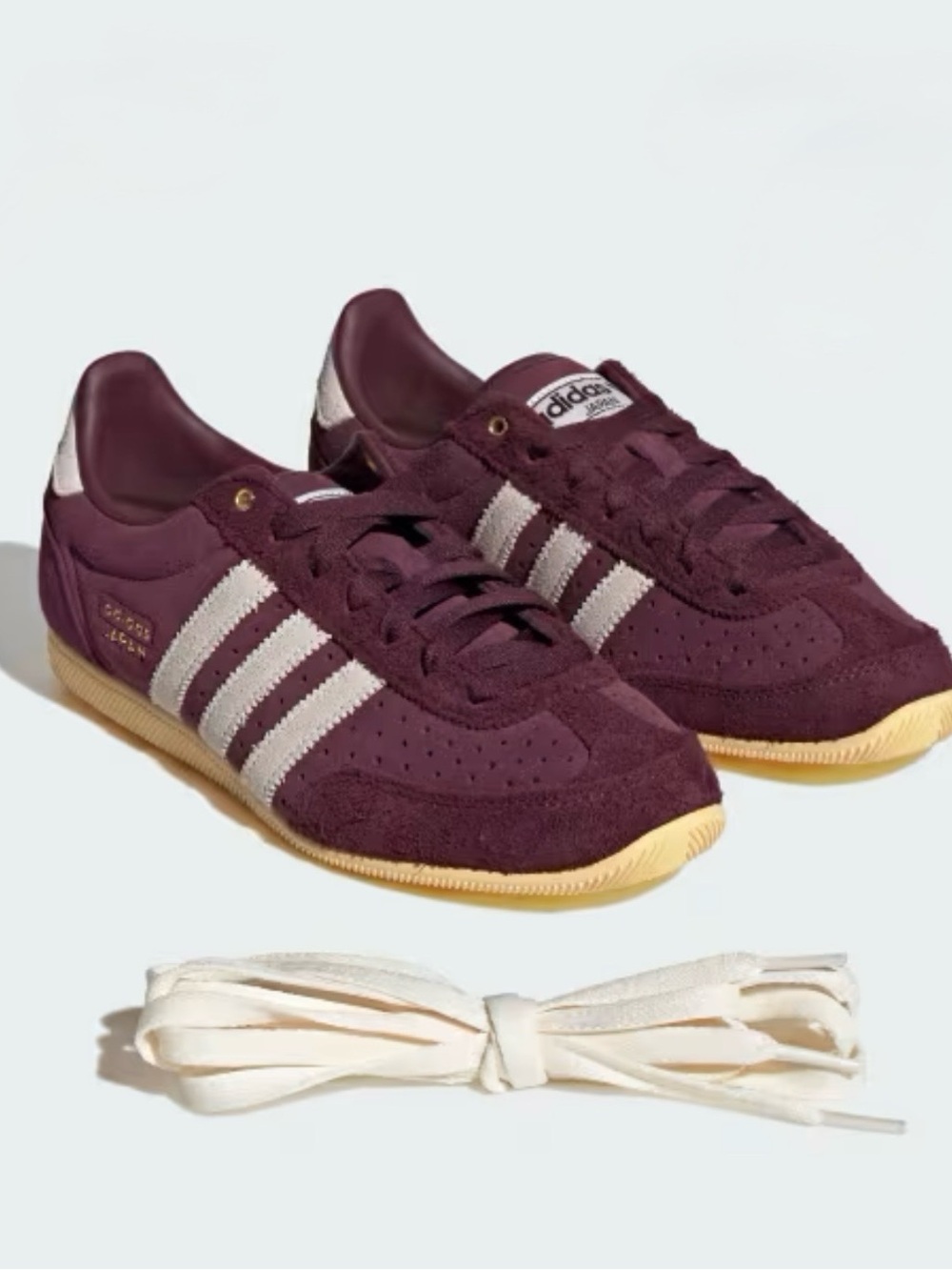 ADIDAS JAPAN New in Box SIZE 6 Trending Women’s Sneaker Burgundy & Off-White.